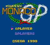 Super Monaco GP (Japan) Title Screen